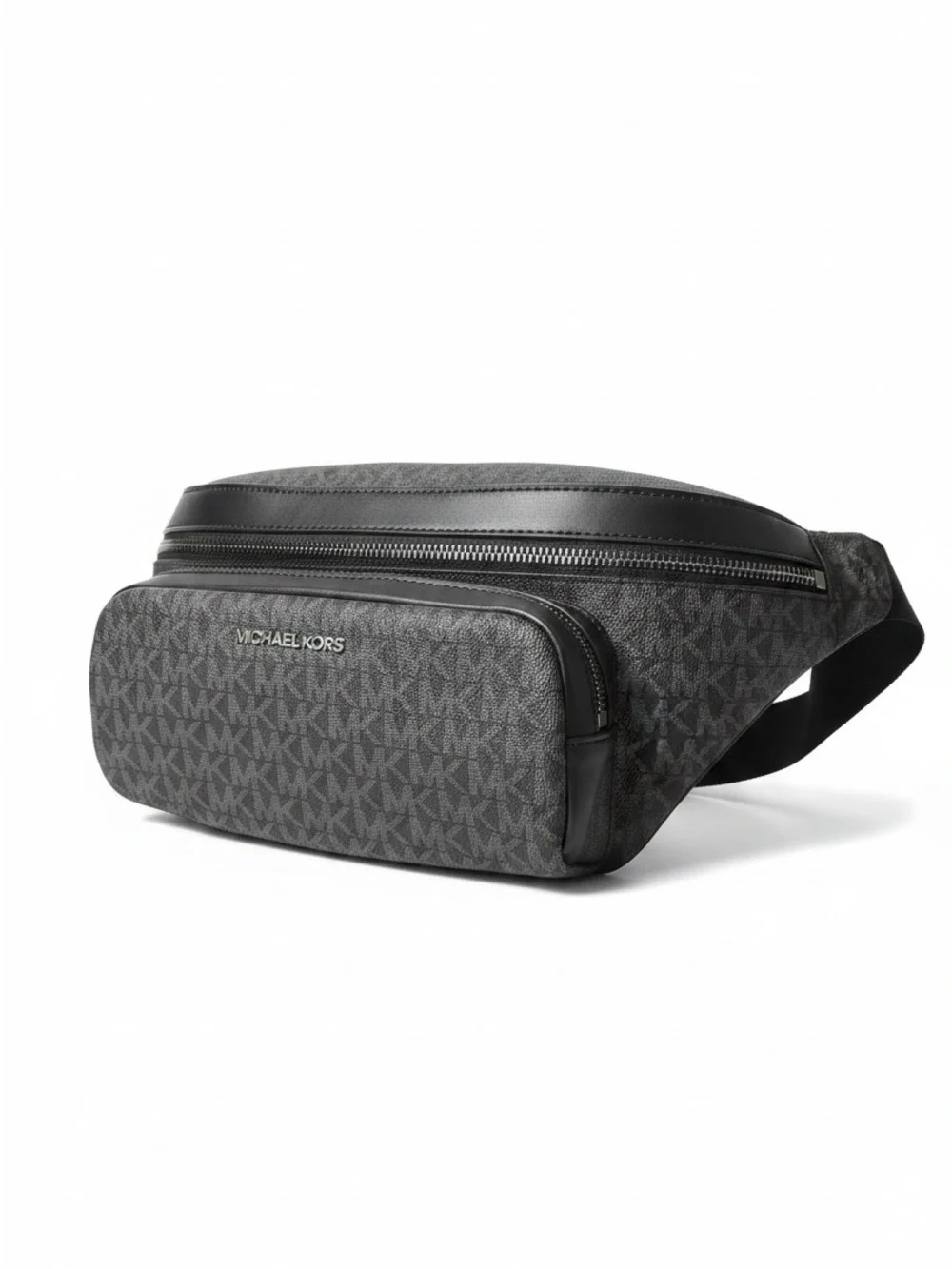 Michael Kors Cooper Charcoal Monogram Utility Belt Bag Fanny Pack Crossbody - Picture 5 of 11